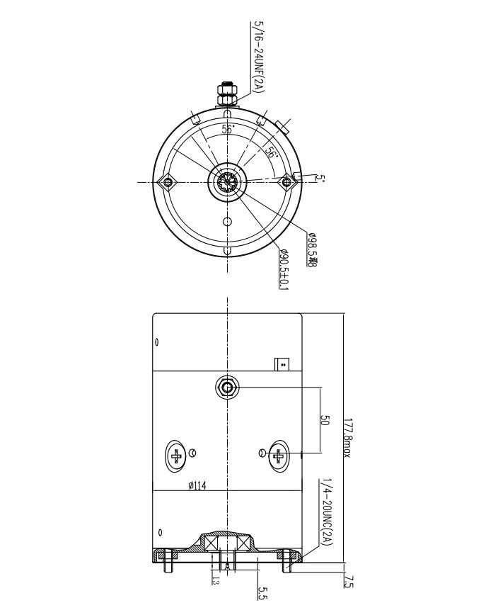 12V Hydraulic DC motor 12V Hydraulic DC motor